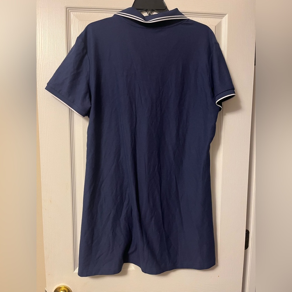 PINK/ VICTORIA'S SECRET NAVY BLUE POLO PIQUE SHORT SLEEVE DRESS SIZE XXL - Picture 4 of 6